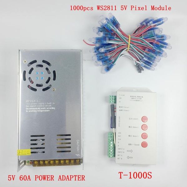 wholesale 1000pcs dc 5v ws2811 led pixel modules 12mm ip68 rgb diffused addressable + t1000s controller +5v 60a power adapter
wholesale 1000pcs dc 5v ws2811 led pixel modules 12mm ip68 rgb diffused addressable + t1000s controller +5v 60a power adapter
