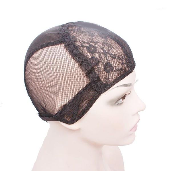 lace wig cap for making wigs with adjustable strap on the back weaving black glueless caps1, Black;brown
lace wig cap for making wigs with adjustable strap on the back weaving black glueless caps1, Black;brown