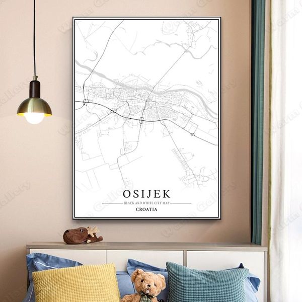 paintings black and white city map the osijek poster hd print wall art canvas nordic landscape painting for home decor
paintings black and white city map the osijek poster hd print wall art canvas nordic landscape painting for home decor