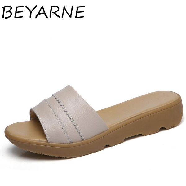 slippers beyarnesandals for women in genuine cowhide leather flat shoes without lace summer woman slides leisure beach flip flops, Black
slippers beyarnesandals for women in genuine cowhide leather flat shoes without lace summer woman slides leisure beach flip flops, Black