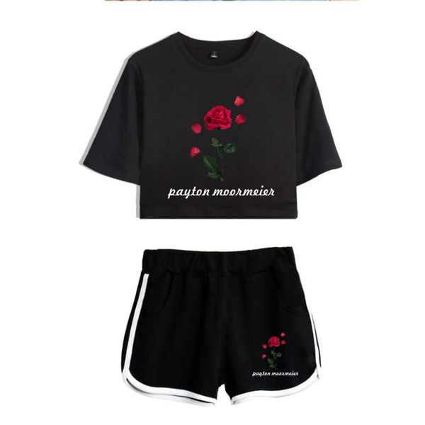 two piece dress payton moormeier women set high-quality summer short sleeve crop shorts 2021 arrival trendy clothes, White
two piece dress payton moormeier women set high-quality summer short sleeve crop shorts 2021 arrival trendy clothes, White