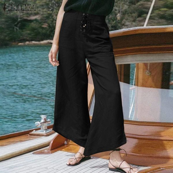 women's pants & capris women elastic waist lace up casual solid trouser vintage autumn asymmetric pantalon palazzo holiday female cul, Black;white
women's pants & capris women elastic waist lace up casual solid trouser vintage autumn asymmetric pantalon palazzo holiday female cul, Black;white