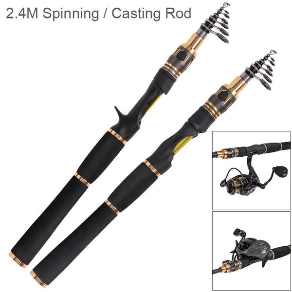 2.4m carbon fiber lure fishing rod golden & black power m ultra short 8 section spinning / casting pole boat rods
2.4m carbon fiber lure fishing rod golden & black power m ultra short 8 section spinning / casting pole boat rods