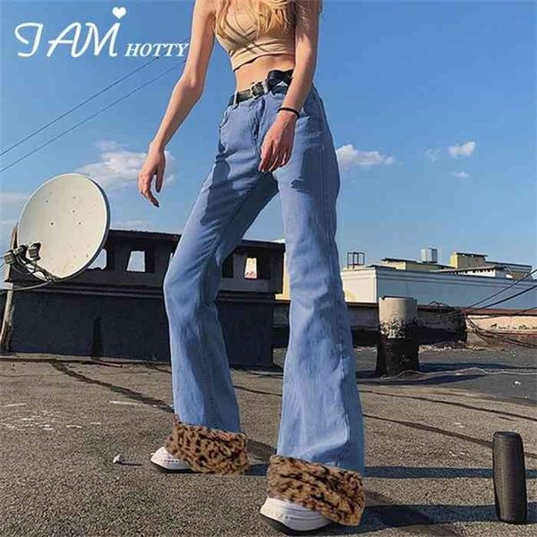 leopard print fur patchwork flare jeans women harajuku vintage high waist mom y2k denim korean fashion streetwear pants iamy, Blue
leopard print fur patchwork flare jeans women harajuku vintage high waist mom y2k denim korean fashion streetwear pants iamy, Blue