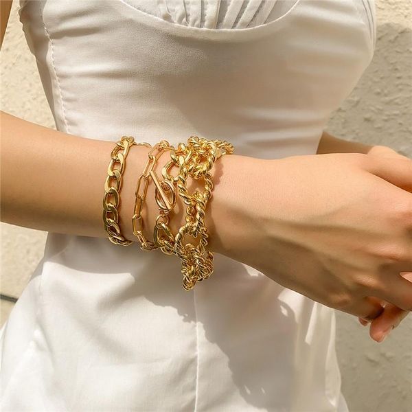 bangle twisted link chain bracelets set gothic chunky geometric metal bangles fashion hollow wristlets statement women party jewelry, Black
bangle twisted link chain bracelets set gothic chunky geometric metal bangles fashion hollow wristlets statement women party jewelry, Black