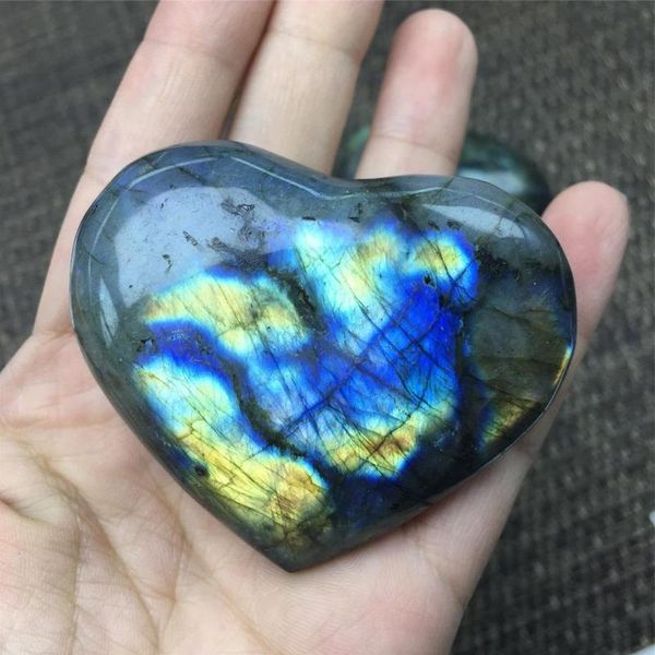 natural crystals labradorite heart stones folk crafts for home decoration decorative objects & figurines
natural crystals labradorite heart stones folk crafts for home decoration decorative objects & figurines