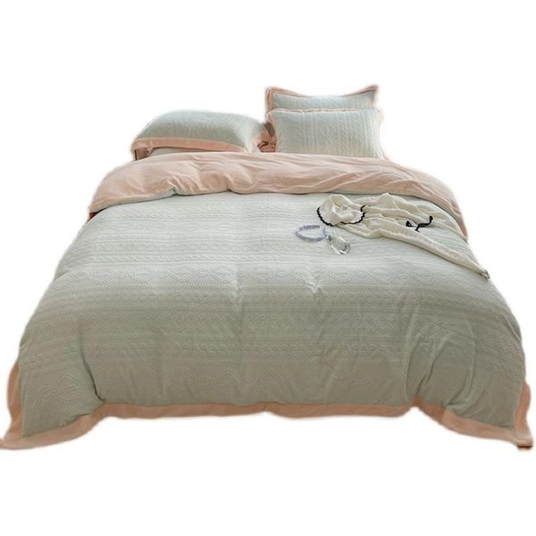 bedding sets light luxury carved milk fiber four-piece set winter coral fleece thick high-end double-sided flannel fitted sheet
bedding sets light luxury carved milk fiber four-piece set winter coral fleece thick high-end double-sided flannel fitted sheet
