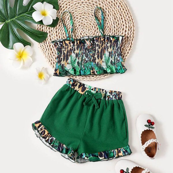 girls clothing sets kids outfits baby clothes children suits summer tank leopard print lace bow shorts 2pcs b7070, White
girls clothing sets kids outfits baby clothes children suits summer tank leopard print lace bow shorts 2pcs b7070, White