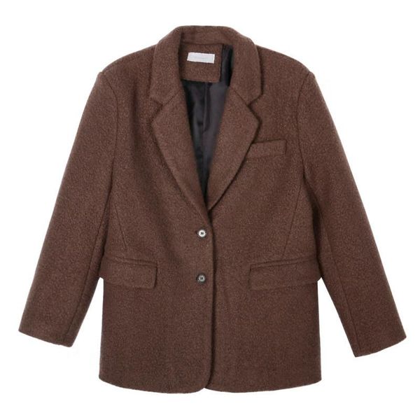 women's wool & blends autumn and winter fashion retro thick warm suit solid color all match woolen coat female korean version of c526, Black
women's wool & blends autumn and winter fashion retro thick warm suit solid color all match woolen coat female korean version of c526, Black