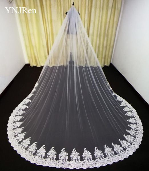 bridal veils real po white ivory wedding veil cathedral length 3m long lace appliqued accessories with comb, Black
bridal veils real po white ivory wedding veil cathedral length 3m long lace appliqued accessories with comb, Black