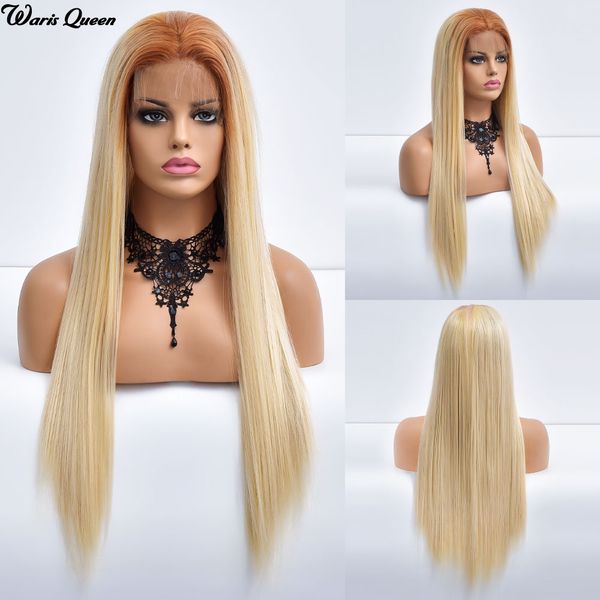 long straight blonde ombre lace front synthetic wigs for black women middle parting natural heat resistant fiber cosplay wigs
long straight blonde ombre lace front synthetic wigs for black women middle parting natural heat resistant fiber cosplay wigs