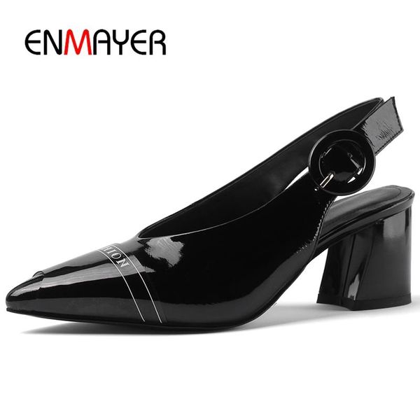 dress shoes enmayer genuine leather strange style zapatos mujer tacon high heel pumps pointed toe casual women size 34-39 ly1276, Black
dress shoes enmayer genuine leather strange style zapatos mujer tacon high heel pumps pointed toe casual women size 34-39 ly1276, Black