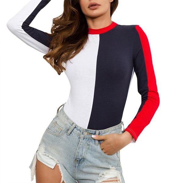 women's jumpsuits & rompers onesies women round neck long sleeves tight bodysuit autumn stitching tights, Black;white
women's jumpsuits & rompers onesies women round neck long sleeves tight bodysuit autumn stitching tights, Black;white