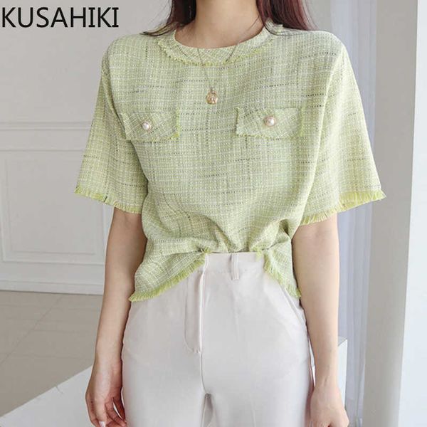 elegant o-neck pullover blouse korean tassel chic short sleeve shirts summer blusas mujer de moda 6h305 210603, White
elegant o-neck pullover blouse korean tassel chic short sleeve shirts summer blusas mujer de moda 6h305 210603, White