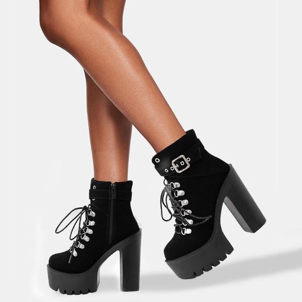 boots brand designers quality 2021 square high heel platform height fashion flock ankle party motorcycles shoes women, Black
boots brand designers quality 2021 square high heel platform height fashion flock ankle party motorcycles shoes women, Black