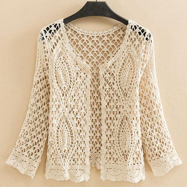 women's knits & tees 2021 spring and summer fashion thin knit sweater hollow shawl temperament casual western cardigan all-match top, White
women's knits & tees 2021 spring and summer fashion thin knit sweater hollow shawl temperament casual western cardigan all-match top, White