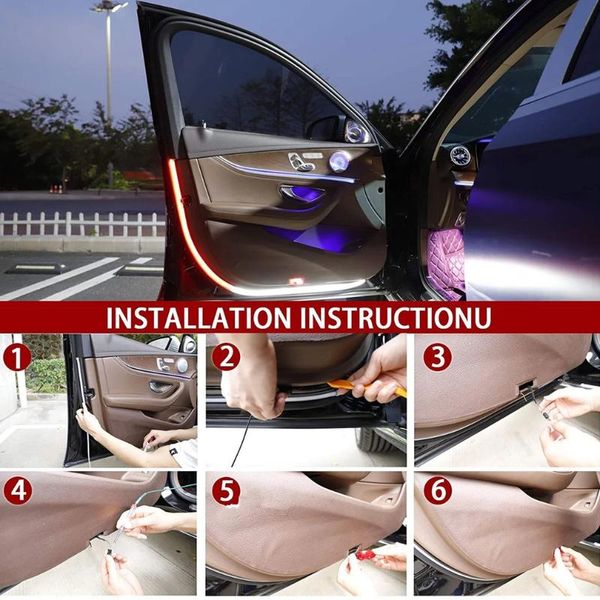 interior&external lights 2 pcs/4 pcs 1.2m car door decoration beautifully atmospheric light strip with strobe effect streamer
interior&external lights 2 pcs/4 pcs 1.2m car door decoration beautifully atmospheric light strip with strobe effect streamer