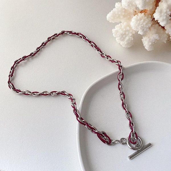 pendant necklaces textured 3style braided leather twist chokers necklace for women statement vintage metal hollow toggle clasp jewelry, Silver
pendant necklaces textured 3style braided leather twist chokers necklace for women statement vintage metal hollow toggle clasp jewelry, Silver