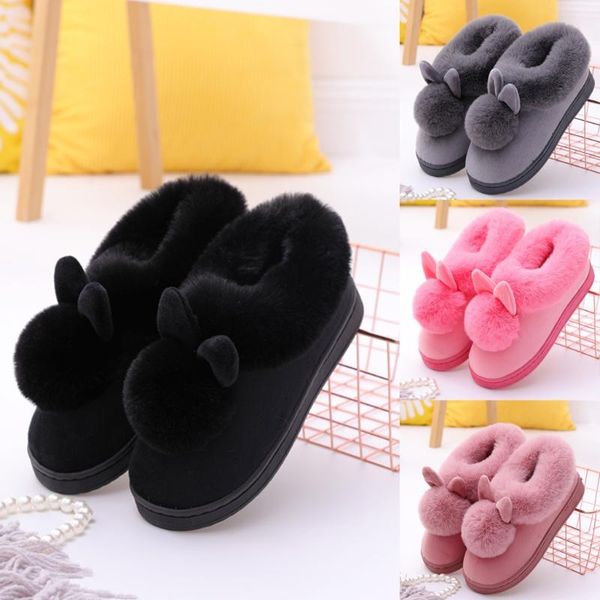 women's drag slippers winter home furry plush ears indoor soft flats comfort couple footwear shoe #40, Black
women's drag slippers winter home furry plush ears indoor soft flats comfort couple footwear shoe #40, Black