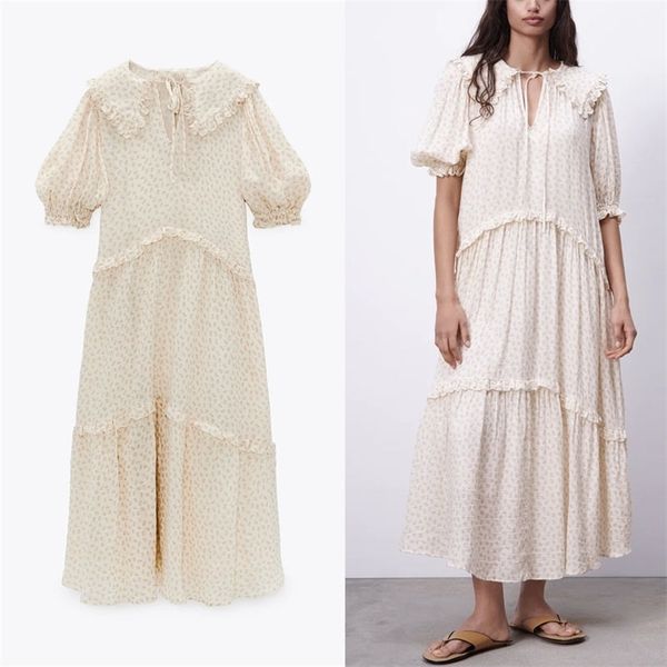 floral print gauze dress women short puff sleeve pleated ruffle party es woman chic lining elegant summer 210524, Black;gray
floral print gauze dress women short puff sleeve pleated ruffle party es woman chic lining elegant summer 210524, Black;gray