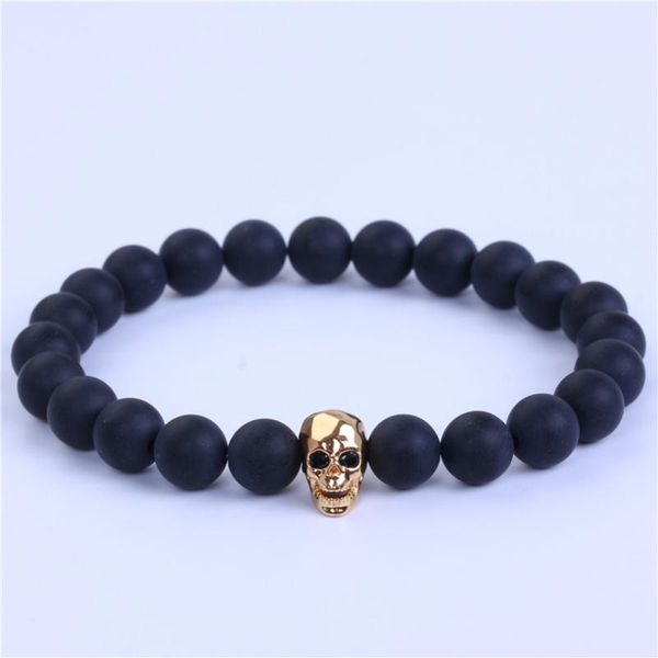charm bracelets men gift skull bracelet pulseras mujer elastic stone matte natural for and women, Golden;silver
charm bracelets men gift skull bracelet pulseras mujer elastic stone matte natural for and women, Golden;silver