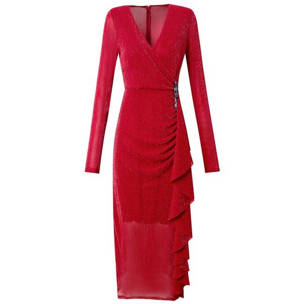 casual dresses neophil 2021 summer women fashion midi pencil shining fabric long sleeve ruffles slim elegant office ladies dress d9938, Black;gray
casual dresses neophil 2021 summer women fashion midi pencil shining fabric long sleeve ruffles slim elegant office ladies dress d9938, Black;gray