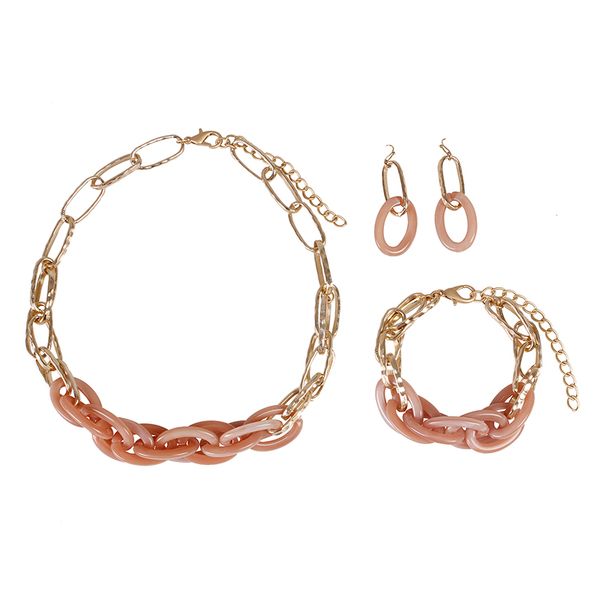 chains necklaces bracelet earrings 3-piece sets woman fashion resin punk style metal cuban short chain accessory set with acrylic retro stea, Black
chains necklaces bracelet earrings 3-piece sets woman fashion resin punk style metal cuban short chain accessory set with acrylic retro stea, Black