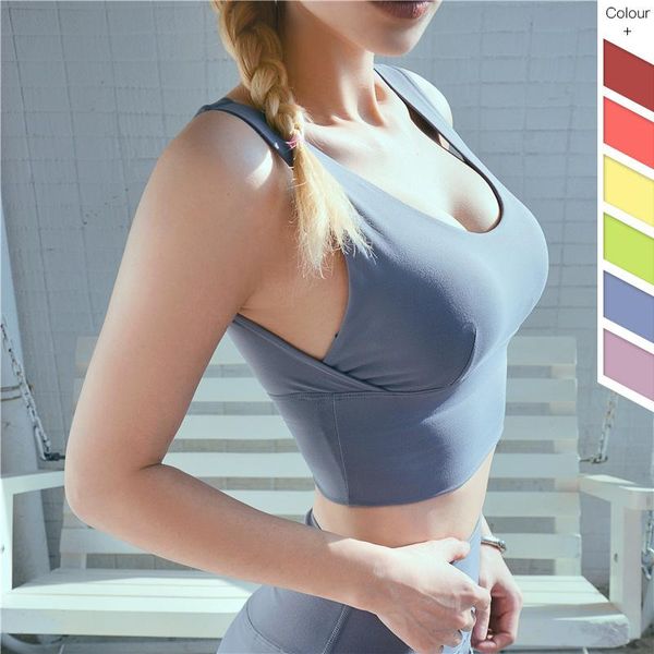 gym clothing women high impact sports bra push up padded yoga crop back tank workout running shirt fitness, White;black
gym clothing women high impact sports bra push up padded yoga crop back tank workout running shirt fitness, White;black
