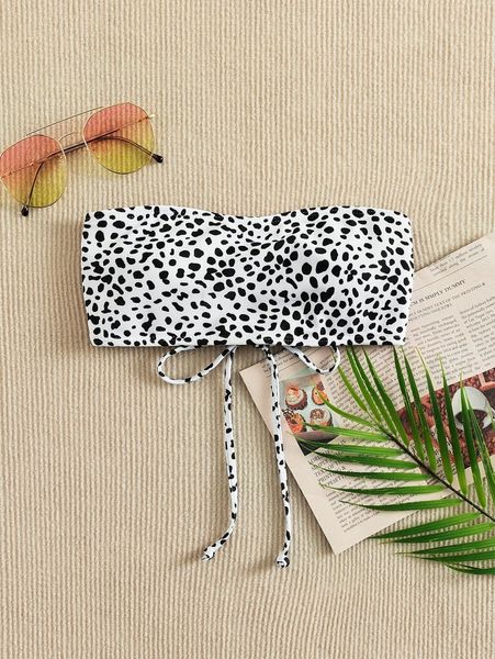 dalmatian pattern bandeau bikini e7qn#, White;black
dalmatian pattern bandeau bikini e7qn#, White;black