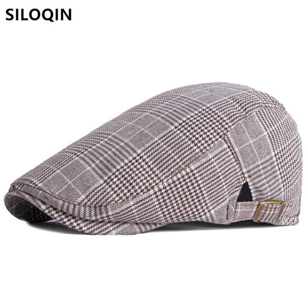 berets siloqin adjustable size men's check snapback cap autumn british retro thin fashion casual tongue hat male bone sports, Blue;gray
berets siloqin adjustable size men's check snapback cap autumn british retro thin fashion casual tongue hat male bone sports, Blue;gray