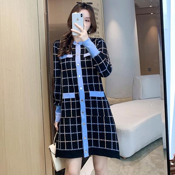 casual dresses coigarsam women korean dress fashion one piece autumn spring 2022 knitting robe vestidos, Black;gray
casual dresses coigarsam women korean dress fashion one piece autumn spring 2022 knitting robe vestidos, Black;gray