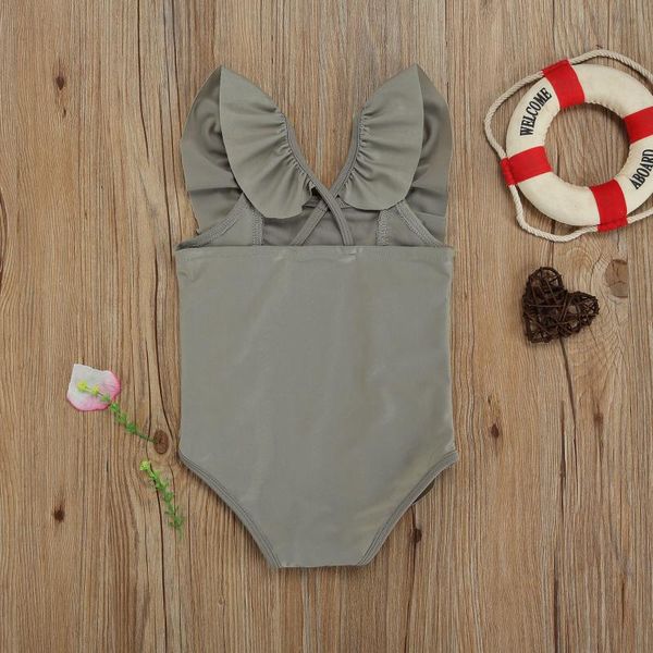 children kid girls swimsuit solid color ruffles swimwear toddler beachwear bathing suit one-pieces, Black
children kid girls swimsuit solid color ruffles swimwear toddler beachwear bathing suit one-pieces, Black