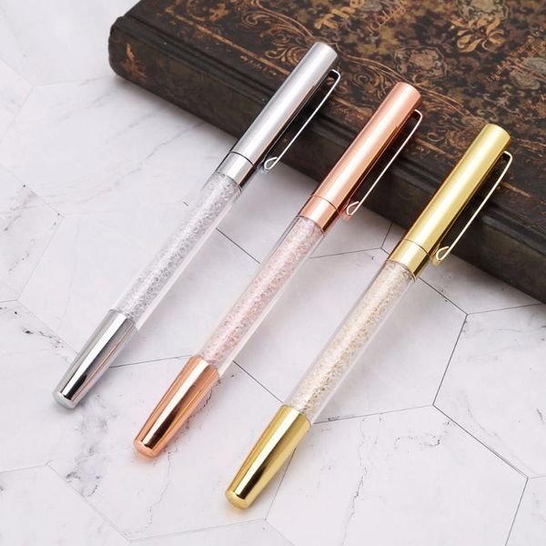 1pc luxury signature writing diamond metal ballpoint crystal gold pen for school office supplies gift c26 pens, Blue;orange
1pc luxury signature writing diamond metal ballpoint crystal gold pen for school office supplies gift c26 pens, Blue;orange