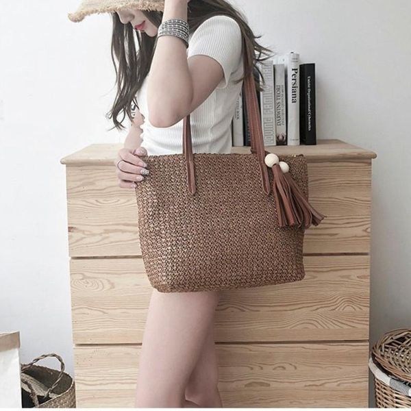women's bag large capacity canvas shopper woven tassel shoulder fashion tote bags for women solid handbags z370 cross body
women's bag large capacity canvas shopper woven tassel shoulder fashion tote bags for women solid handbags z370 cross body