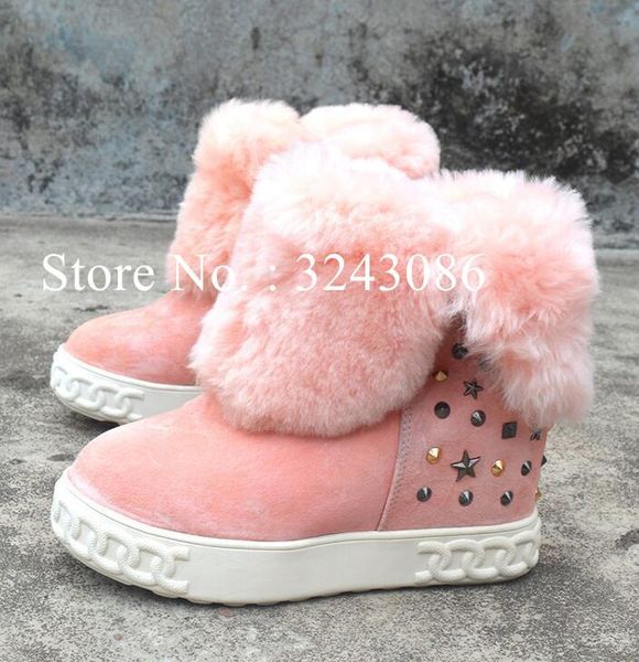 boots lady sweet pink color fur ankle woman 8cm wedge heel short female fashion warm comfortable dropship, Black
boots lady sweet pink color fur ankle woman 8cm wedge heel short female fashion warm comfortable dropship, Black