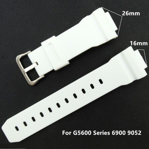 watch bands 16mm white pu replace band strap fits g5600 series 6900 9052, Black;brown
watch bands 16mm white pu replace band strap fits g5600 series 6900 9052, Black;brown