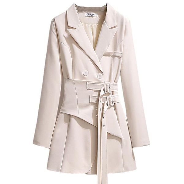 women's suits & blazers kpop long blazer jacket women irregular bandage spliced lapel sleeve coats female autumn slim chic outerwear st, White;black
women's suits & blazers kpop long blazer jacket women irregular bandage spliced lapel sleeve coats female autumn slim chic outerwear st, White;black