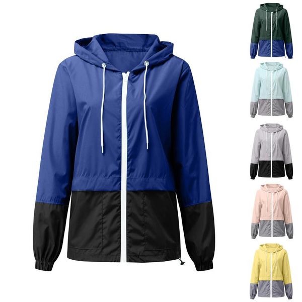 women's trench coats 2021 outdoor solid-color stitching jacket women rain coat windproof ultra-light rainproof windbreaker, Tan;black
women's trench coats 2021 outdoor solid-color stitching jacket women rain coat windproof ultra-light rainproof windbreaker, Tan;black