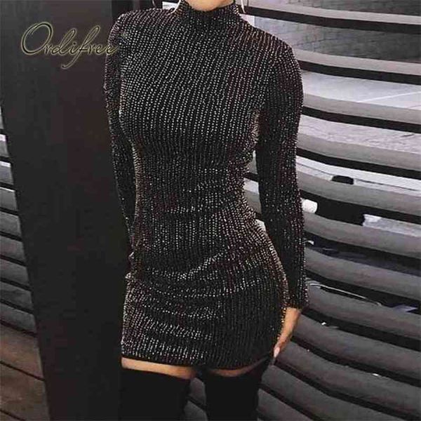 autumn womne bodycon party dress long sleeve black sequin turtleneck pencil 210513, Black;gray
autumn womne bodycon party dress long sleeve black sequin turtleneck pencil 210513, Black;gray