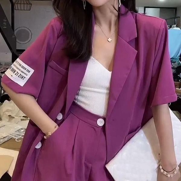 women's tracksuits women blazer shorts suits summer korean vintage two pieces sets office ladies fashion loose casual female, Gray
women's tracksuits women blazer shorts suits summer korean vintage two pieces sets office ladies fashion loose casual female, Gray