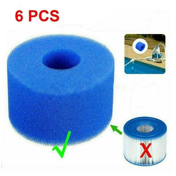 6pcs for intex pure spa reusable washable foam tub filter cartridge s1 type pool & accessories
6pcs for intex pure spa reusable washable foam tub filter cartridge s1 type pool & accessories