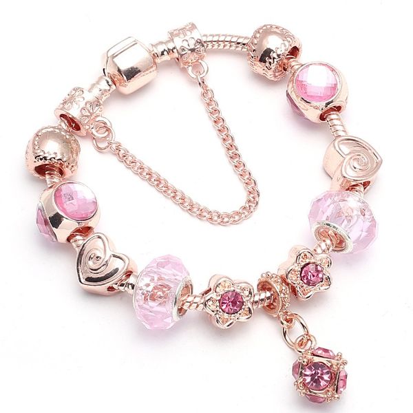 2021 new charm bracelet rose gold cherry red purple crystal ball pendant heart european charm beads honeycomb beads bangle fits pandora char, Golden;silver
2021 new charm bracelet rose gold cherry red purple crystal ball pendant heart european charm beads honeycomb beads bangle fits pandora char, Golden;silver