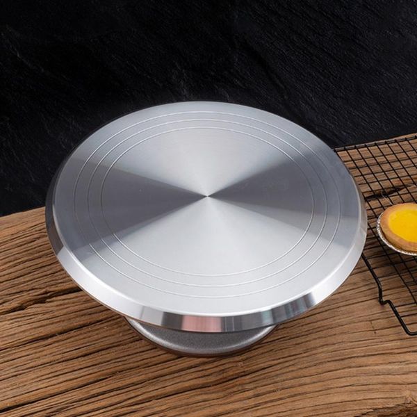 10" cake decorating turntable round 360° rotating stainless steel stand platform household revolving tools baking & pastry
10" cake decorating turntable round 360° rotating stainless steel stand platform household revolving tools baking & pastry