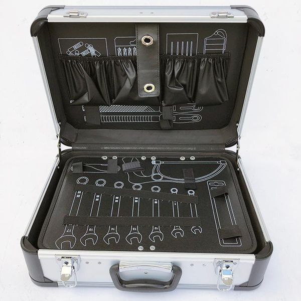 tool organizers home appliance maintenance aluminum alloy hardware toolbox all suitcase with partition box three piece set
tool organizers home appliance maintenance aluminum alloy hardware toolbox all suitcase with partition box three piece set