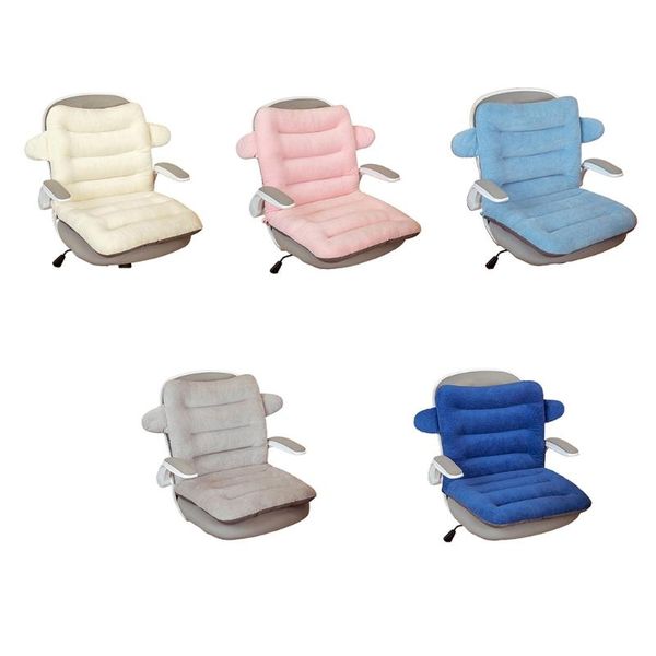 cushion/decorative pillow thickened plush office computer chair cushion with adjustable ties solid color breathable seat back support for ca
cushion/decorative pillow thickened plush office computer chair cushion with adjustable ties solid color breathable seat back support for ca
