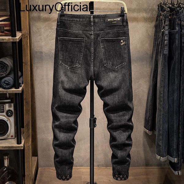 men's jeans fashion brand slim fit small feet autumn elastic leisure long pants winter, Blue
men's jeans fashion brand slim fit small feet autumn elastic leisure long pants winter, Blue