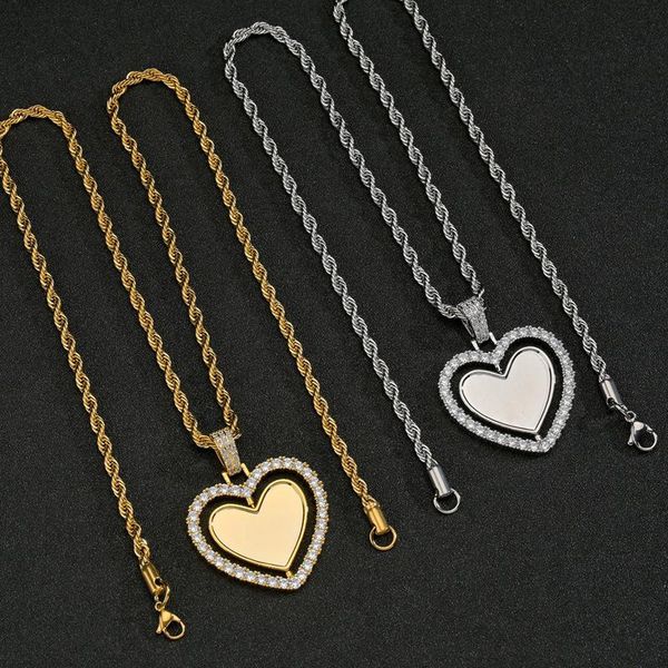 pendant necklaces allme stylish shiny cz zircon rotating love heart gold twist rope chain necklace fashion pendientes 2021, Silver
pendant necklaces allme stylish shiny cz zircon rotating love heart gold twist rope chain necklace fashion pendientes 2021, Silver