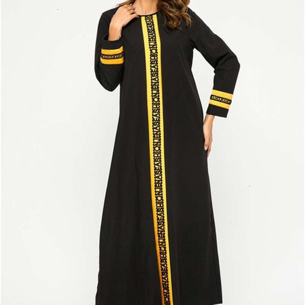 dresses moslem dress casual with lace contrast color arab national style robe hq0712, Black;gray
dresses moslem dress casual with lace contrast color arab national style robe hq0712, Black;gray