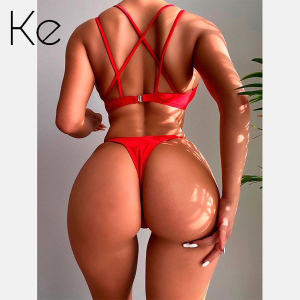 women's swimwear ke 2021 ladies solid color red cross strap bikini 2 pieces fashion swimsuit, White;black
women's swimwear ke 2021 ladies solid color red cross strap bikini 2 pieces fashion swimsuit, White;black