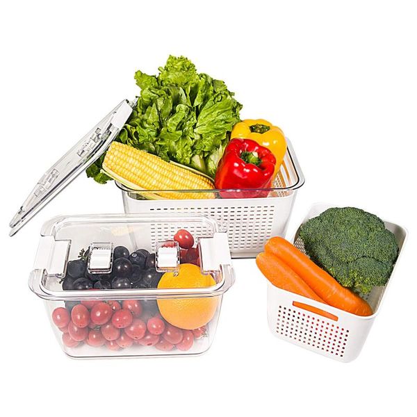 storage bottles & jars containers fridge produce saver refrigerator organizer keeper drawers bins baskets with lids removable drain bas
storage bottles & jars containers fridge produce saver refrigerator organizer keeper drawers bins baskets with lids removable drain bas
